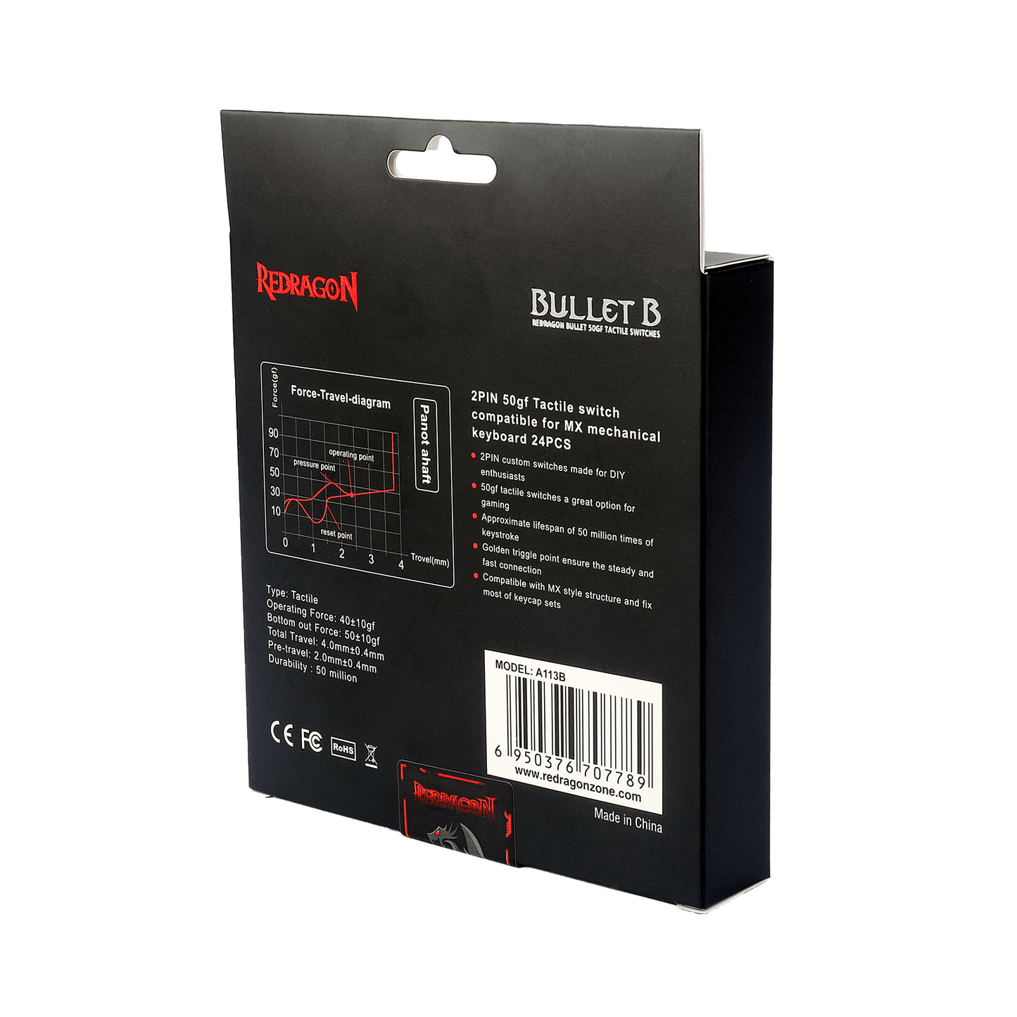 BULLET-B A113 Mechanical Switch (24 pcs Switches)